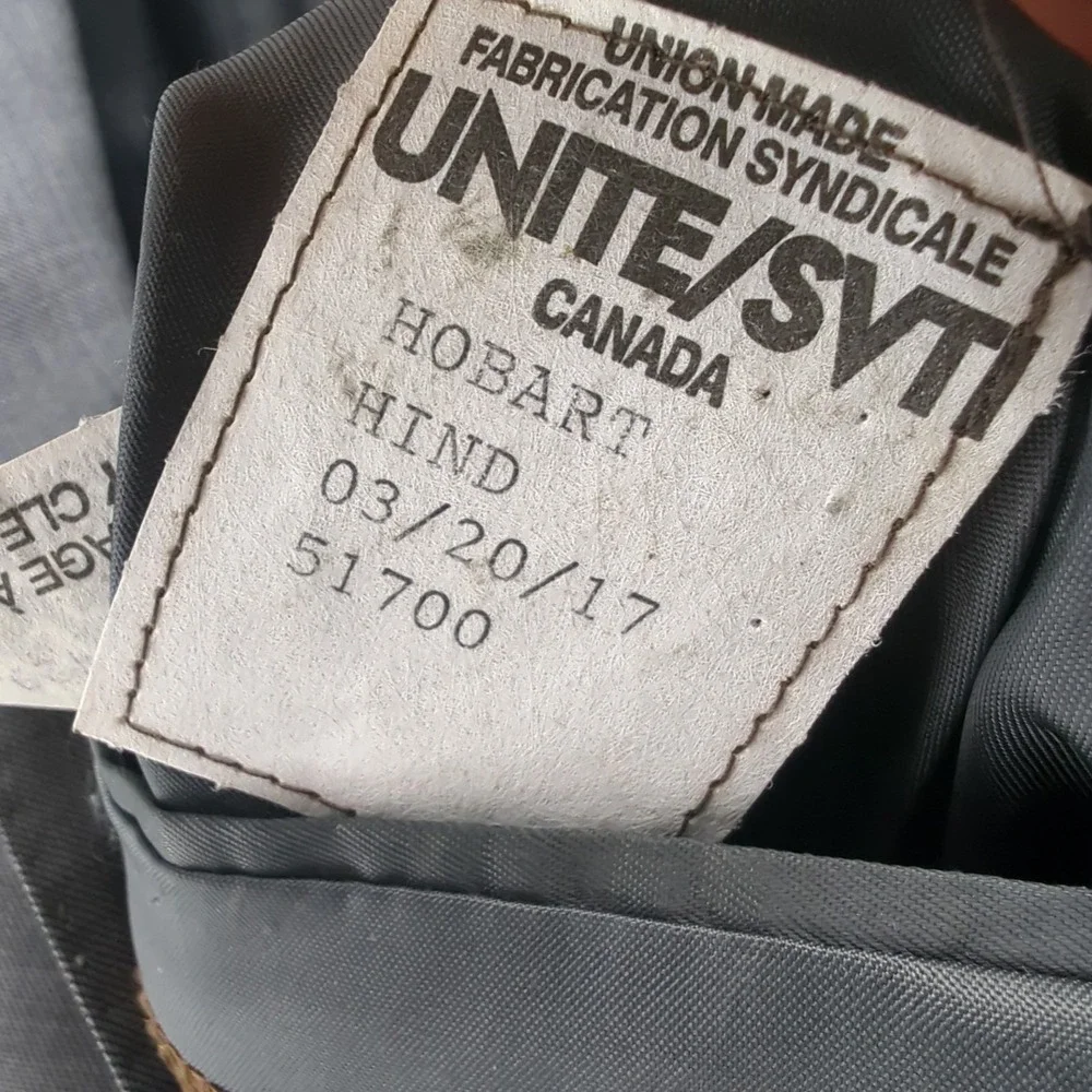 Peter Millar Blazer 44S Gray Wool Sport Coat Made in Canada Union Tailored‎ Mens